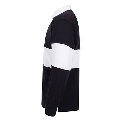 Front Row Adults Unisex Panelled Tag Free Rugby Shirt