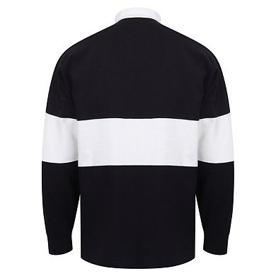 Front Row Adults Unisex Panelled Tag Free Rugby Shirt