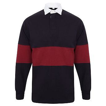 Front Row Adults Unisex Panelled Tag Free Rugby Shirt
