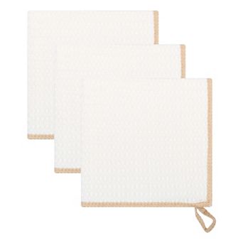 3 Pack Wood Fiber Super Absorbing Cloths for Washing Dishes, Reusable Kitchen Towel 12" x 12"