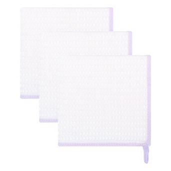 3 Pack Wood Fiber Super Absorbing Cloths for Washing Dishes, Reusable Kitchen Towel 12" x 12"