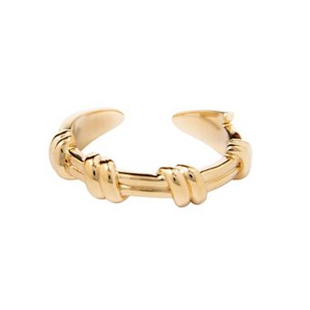 Belinda Jewelz 18k Gold Plated Vermeil Chunky Barbed Wire Ring