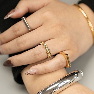 Belinda Jewelz 18k Gold Plated Vermeil Chunky Barbed Wire Ring
