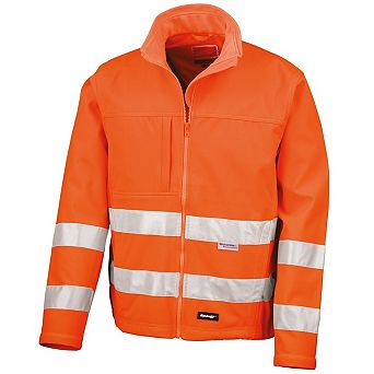 SAFE-GUARD by Result Unisex Adult Hi-Vis Soft Shell Jacket