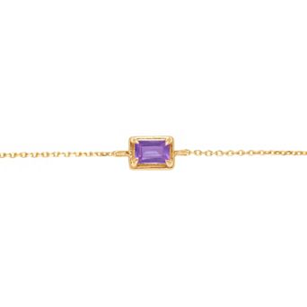 Belinda Jewelz 18k Gold Plated Vermeil Birthstone Bolo Bracelet