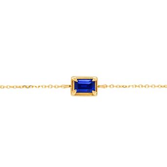 Belinda Jewelz 18k Gold Plated Vermeil Birthstone Bolo Bracelet