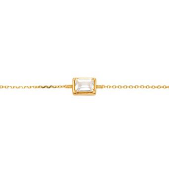 Belinda Jewelz 18k Gold Plated Vermeil Birthstone Bolo Bracelet