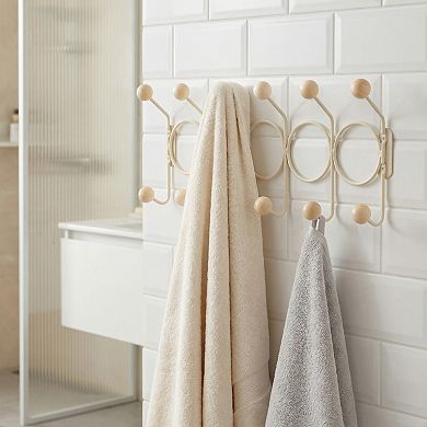 1 Pack Coat Rack Wall Mount, Coat Hook, Hat Rack, Wall Hooks for Hanging with 12 Hooks for Entryway