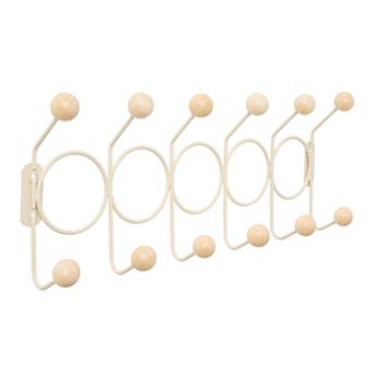 1 Pack Coat Rack Wall Mount, Coat Hook, Hat Rack, Wall Hooks for Hanging with 12 Hooks for Entryway