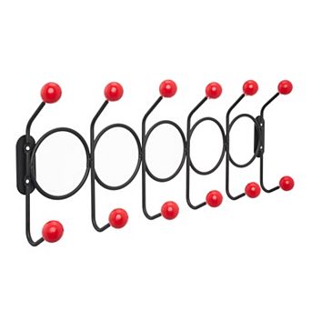 1 Pack Coat Rack Wall Mount, Coat Hook, Hat Rack, Wall Hooks for Hanging with 12 Hooks for Entryway