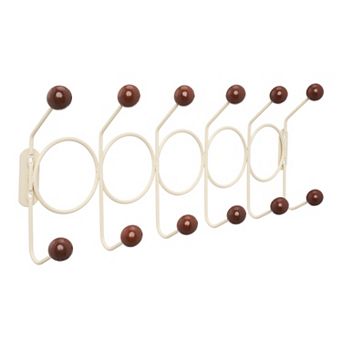 1 Pack Coat Rack Wall Mount, Coat Hook, Hat Rack, Wall Hooks for Hanging with 12 Hooks for Entryway