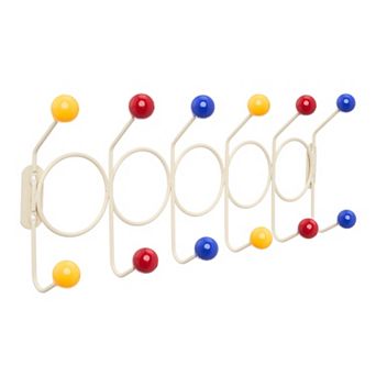 1 Pack Coat Rack Wall Mount, Coat Hook, Hat Rack, Wall Hooks for Hanging with 12 Hooks for Entryway