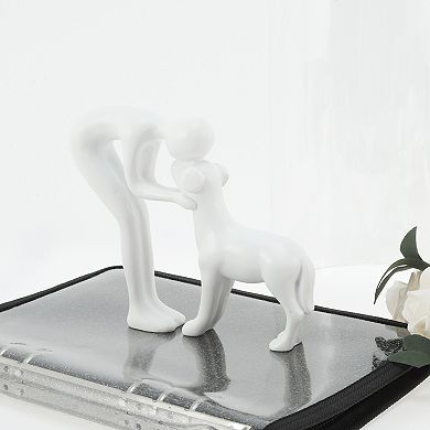 1Pc Dog Statue Decorations, Cute Dog Decor for Office, Living Room, Bedroom, Home