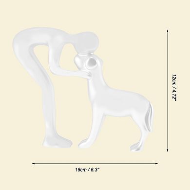 1Pc Dog Statue Decorations, Cute Dog Decor for Office, Living Room, Bedroom, Home