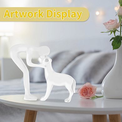 1Pc Dog Statue Decorations, Cute Dog Decor for Office, Living Room, Bedroom, Home