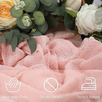 Cheesecloth Table Runner, Boho Rustic Gauze, Wedding & Party Decor