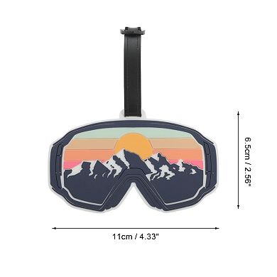 1 Pc Glasses Luggage Tag for Travelling Navy Blue