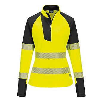 Portwest Womens/Ladies PW3 Hi-Vis Quarter Zip Jacket