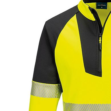 Portwest Womens/Ladies PW3 Hi-Vis Quarter Zip Jacket