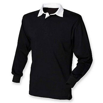 Front Row Mens Classic Long-Sleeved Rugby Shirt