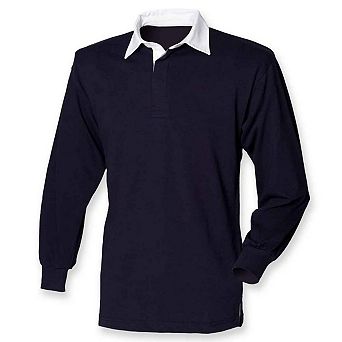 Front Row Mens Classic Long-Sleeved Rugby Shirt
