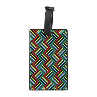 1 pc Wave Pattern Luggage Tag for Travel Colorful
