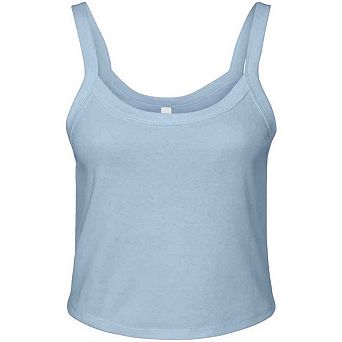 Bella + Canvas Womens/Ladies Plain Micro-Rib Spaghetti Strap Tank Top
