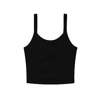 Bella + Canvas Womens/Ladies Plain Micro-Rib Spaghetti Strap Tank Top