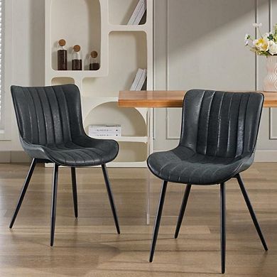 Set of 2 Mid-Century Modern Dining Chairs