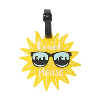 1 pc Sun Luggage Tag for Travelling Yellow