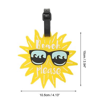 1 Pc Sun Luggage Tag for Travelling Yellow