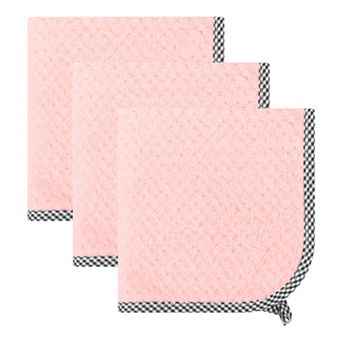 3 Pack Microfiber Super Absorbent Hand Towels with Hanging Loop, Lint-Free Reusable Cloths 10" x 10"