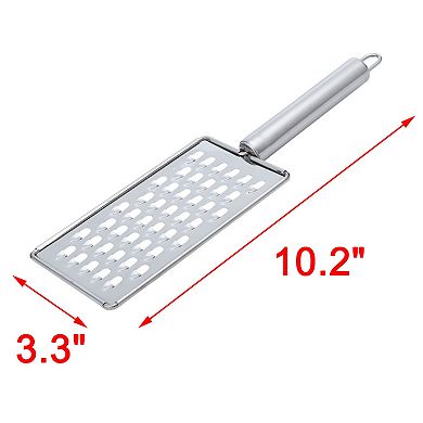 Cheese Grater, Food Graters for Kitchen Stainless Steel Peeler, Flat Fruit Vegetable Grater 1PC