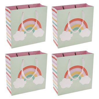 Colorful Cartoon Clouds Gift Bags 4 pc for All Occasions