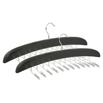 2 pc Hangers Wood Tank Top Hanger for Closet Organizer Space Saving Storage for Ties 15.75x5.71Inch