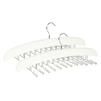 2 pc Hangers Wood Tank Top Hanger for Closet Organizer Space Saving Storage for Ties 15.75x5.71Inch