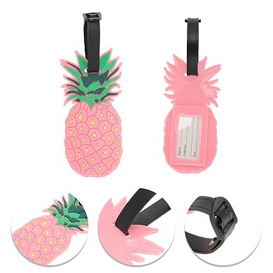 1 Pc Pineapple Luggage Tag for Travelling Pink