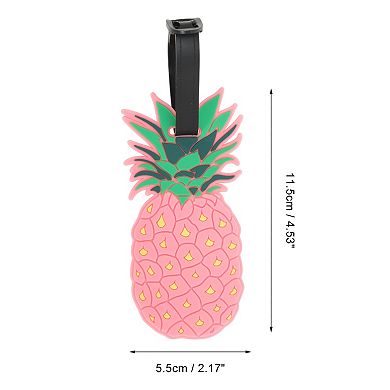 1 Pc Pineapple Luggage Tag for Travelling Pink