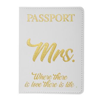 Letter Pattern Passport Holder 1 pc 5.59"x4.13"x0.28"