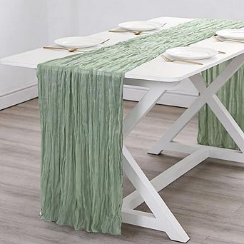 Cheesecloth Table Runner Boho Gauze, Rustic Decor