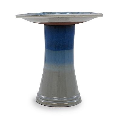 KWPZQEB Elegant Ceramic Bird Bath for Outside, Ombre