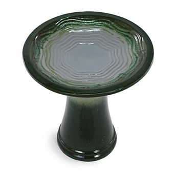 KWPZQEB Elegant Ceramic Bird Bath for Outside, Ombre