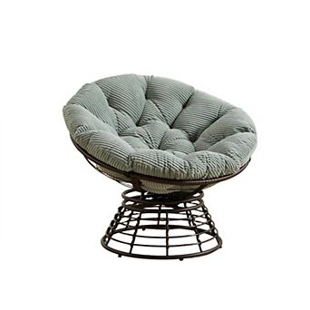 360° Papasan Chair with Thick Cushion