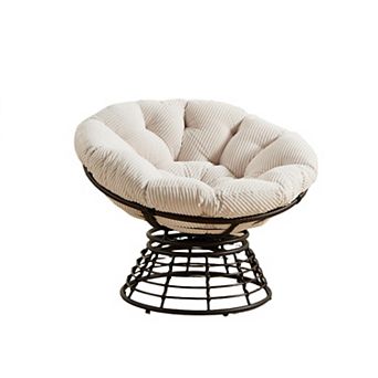 360° Papasan Chair with Thick Cushion