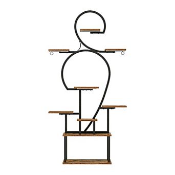 9 tier Plant Stand with Grow Light, 63" Plant Shelf for Multiple Plants