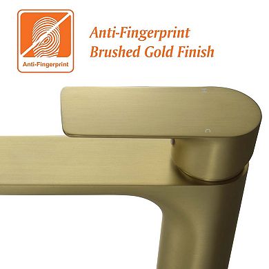 1.2 GPM Single Handle Single Hole Bathroom Faucet with Water Supply Hose and Built-in Aerator