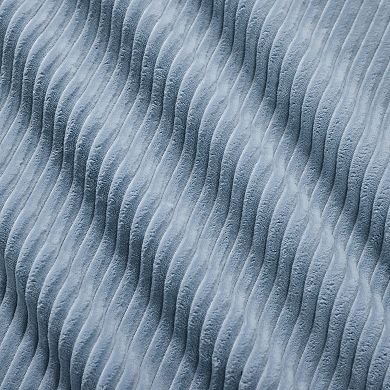 Corduroy Single Sofa with Pillows, Upholstered Lazy Floor Sofa