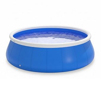 WOW PIONEER Large Family Inflatable Swimming Pool for Outdoor Summer Water Fun