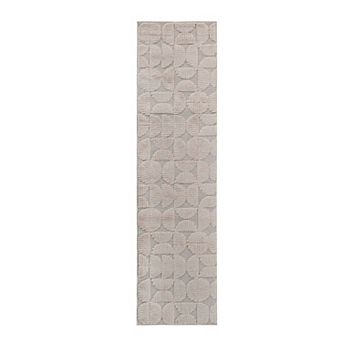 Geometric High-Low Runner Rug - 2.2x8