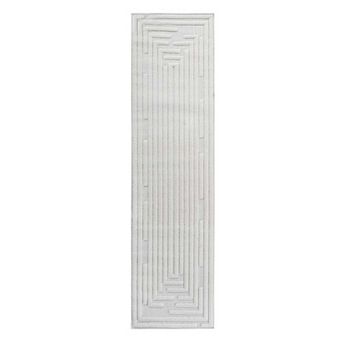 Geometric High-Low Runner Rug - 2.2x8